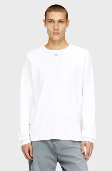 Мужской белый лонгслив MAGLIETTA Белый L Diesel A19967 0AIJU