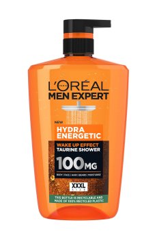 Мужской гель для душа LOreal Paris Men Expert Hydra Energetic Taurine Shower Gel, с таурином, 1 л
