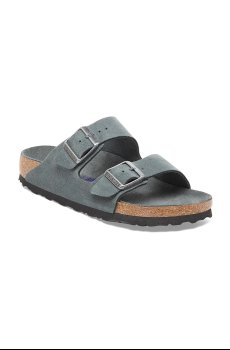Замшевые шлепанцы Birkenstock Arizona