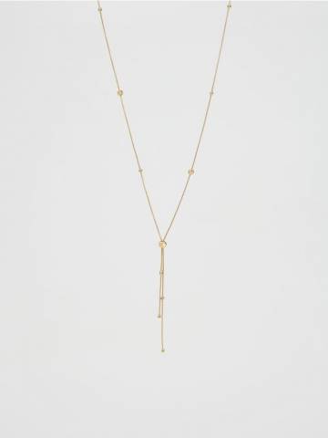 Reserved - Намисто з підвіскою - золотий - 314FD-GLD