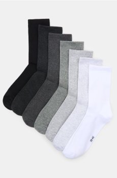 Довгі шкарпетки OEKO-TEX, набір з 7 пар - різнобарвний