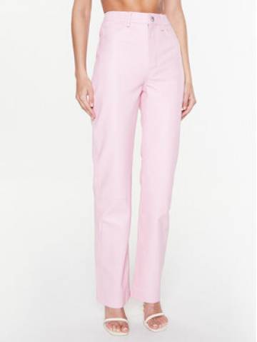Remain Шкіряні штани Leather Straight RM2044 Рожевий Straight Fit Remain Шкіряні штани Leather Straight RM2044 Рожевий Straight Fit