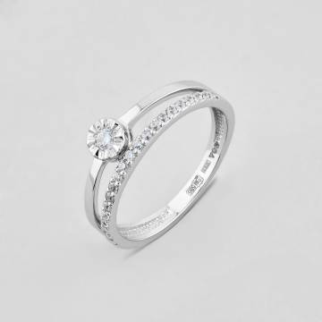 Золотое кольцо Minimal к141б-15 15 Золотое кольцо Minimal к141б-15 15