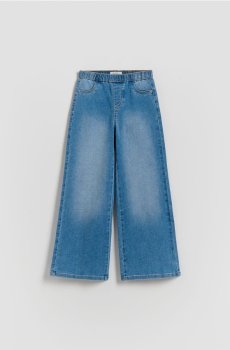 Reserved - Еластичні джинси wide leg - синій - 342HN-50J