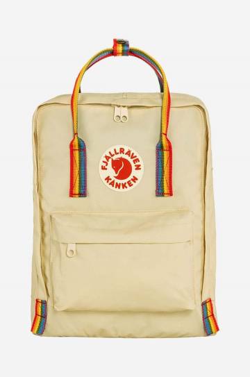 Рюкзак Fjallraven Rainbow цвет бежевый большой с принтом F23620.115.907-907 Рюкзак Fjallraven Rainbow цвет бежевый большой с принтом F23620.115.907-907
