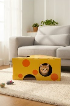 Ліжечко для домашніх тварин - жовтий