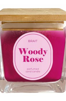 Парфюмированная свеча в стакане Brait Perfumed Sand Candle Woody Rose, 130 г