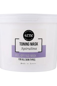 Альгинатная маска для лица Alesso Professionnel Toning Spirulina Mask, 1 кг