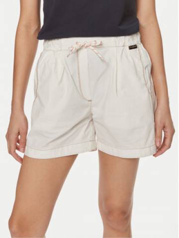 Napapijri Шорти з тканини Aberdeen NP0A4I51 Écru Loose Fit Napapijri Шорти з тканини Aberdeen NP0A4I51 Écru Loose Fit