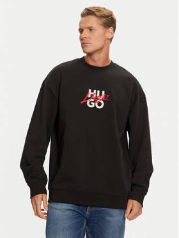 Hugo Світшот Dlongny 50521081 Чорний Relaxed Fit Hugo Світшот Dlongny 50521081 Чорний Relaxed Fit