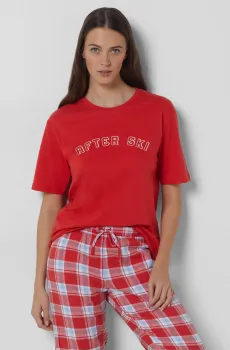 Женская красная футболка SIVAR Красный M Etam 6545601