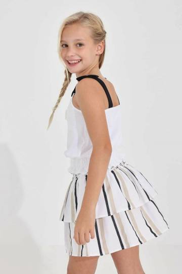 Детская юбка Mayoral цвет чёрный mini расклешённая