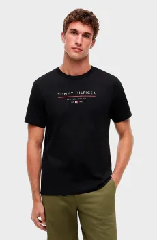 Мужская черная футболка BRAND LOVE Черный L Tommy Hilfiger MW0MW44359