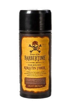 Мужская тонирующая пудра для волос Barbertime Hair Building Keratin Fiber, Light Brown, 21 г