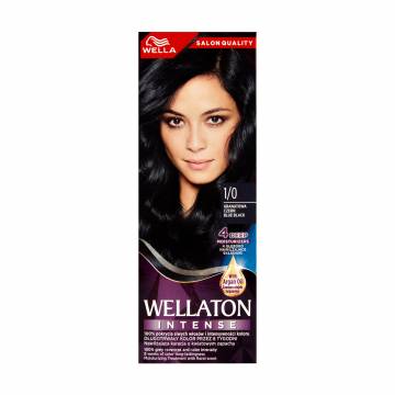 Интенсивная крем-краска для волос WELLA Wellaton Intense Color Cream 1/0 Иссиня-черный, 110 мл