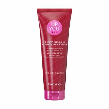 Маска-кондиционер 2 в 1 Inebrya Up To You Smoothing 2-in-1 Conditioner & Mask для непослушных и вьющихся волос, 250 мл Маска-кондиционер 2 в 1 Inebrya Up To You Smoothing 2-in-1 Conditioner & Mask для непослушных и вьющихся волос, 250 мл