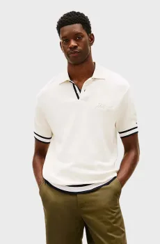 Мужское белое поло CLASSIC Белый M Tommy Hilfiger MW0MW41620