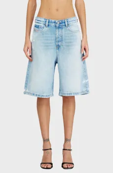 Женские голубые джинсовые шорты DE-SIRE-SHORT Голубой 27 Diesel A14051 007DM