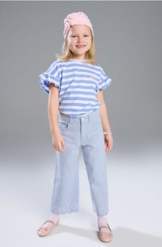 Джинси wide leg - синій