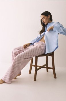 Reserved - Піжамні штани - лавандовий - 065HQ-04X