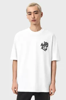 Мужская белая футболка ORLANDO Белый M AllSaints M066PC