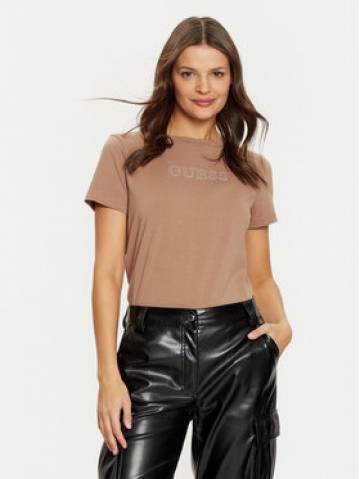 Guess Футболка V3BI11 J1314 Коричневий Regular Fit Guess Футболка V3BI11 J1314 Коричневий Regular Fit