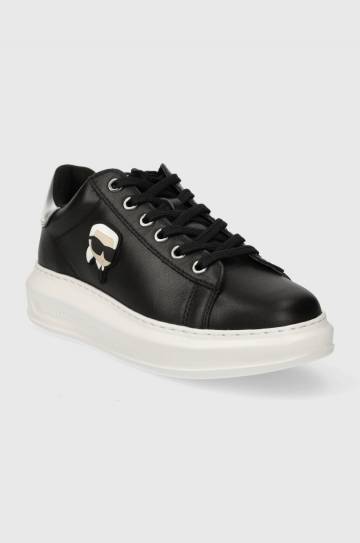 Кожаные кроссовки Karl Lagerfeld KAPRI цвет чёрный KL62530N Кожаные кроссовки Karl Lagerfeld KAPRI цвет чёрный KL62530N