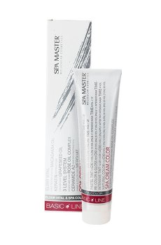 Уценка! Перманентная крем-краска для волос Spa Master Basic Line Spa Cream Color 5/4С Светлый медный шатен, 100 мл