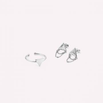Серебряные серьги Minimal В-78 Серебряные серьги Minimal В-78
