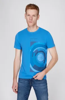 Мужская синяя футболка Синий M Pierre Cardin PC.-C5 21040.2100