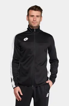 Мужская черная спортивная кофта ELITE PLUS SWEAT FZ PL Черный L Lotto 216574/1CL