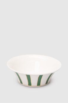 Белая фарфоровая пиала Striche Verdi e Oro
