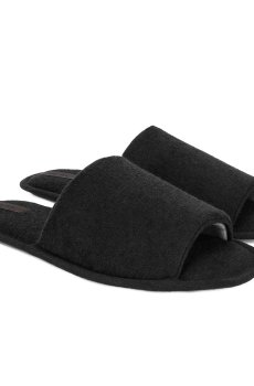 Мужские домашние тапочки Twins HS-VL PVC флисовые, черные, размер 42-43 (28 см)