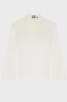 Женская белая льняная рубашка Белый 34 Mexx MF006103641W