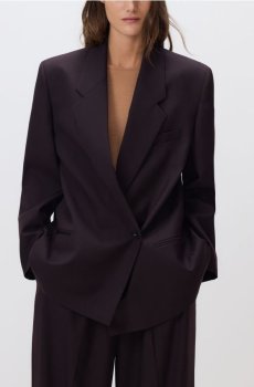 Reserved - Блейзер із додаванням вовни - буряковий - 605HJ-83X