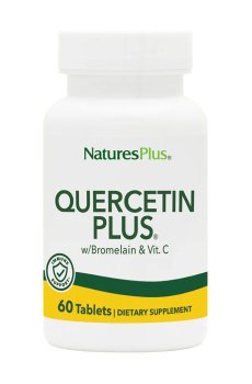 Кверцетин Плюс и Витамин C Natures Plus Quercetin Plus with Vitamin C, 60 таблеток