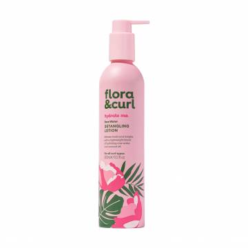 Несмываемый кондиционер для волос Flora & Curl Hydrate Me Rose Water Detangling Lotion, 300 мл Несмываемый кондиционер для волос Flora & Curl Hydrate Me Rose Water Detangling Lotion, 300 мл