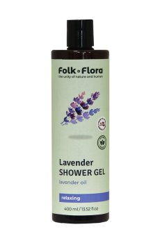 Гель для душа Folk & Flora Лаванда, 400 мл