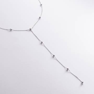 Колье 2 в 1 "Шарики" в белом золоте кол05919 Колье 2 в 1 "Шарики" в белом золоте кол05919