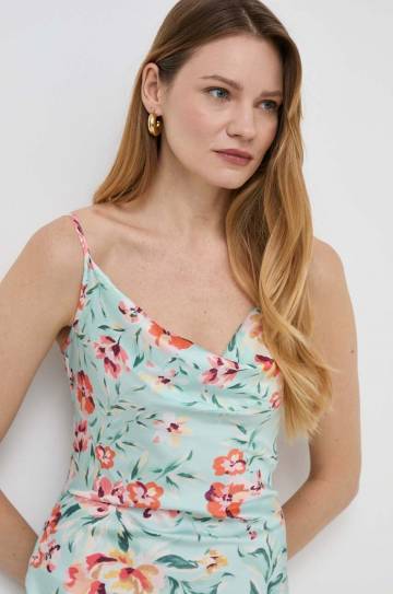 Платье Guess цвет зелёный maxi прямая Платье Guess цвет зелёный maxi прямая