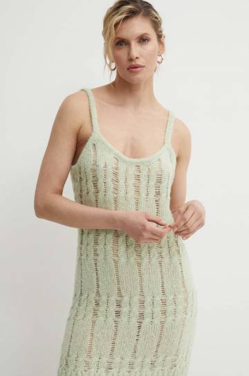 Платье с примесью шерсти Résumé ArmieRS Knit Dress цвет зелёный mini прямое 20331113 Платье с примесью шерсти Résumé ArmieRS Knit Dress цвет зелёный mini прямое 20331113