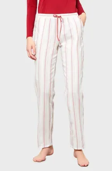 Женские белые брюки в полоску GIVRET Белый XL Etam 6513846