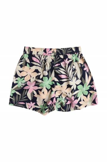 Детские шорты Roxy BLUECEAN FLOO цвет чёрный с узором Детские шорты Roxy BLUECEAN FLOO цвет чёрный с узором