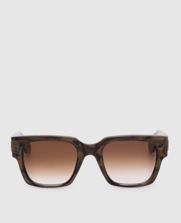 Коричневые солнцезащитные очки Voyager из рога буйвола