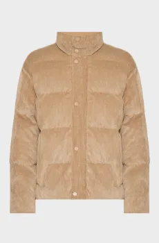 Мужская бежевая вельветовая куртка Бежевый 48 Karl Lagerfeld 554552.505009;430