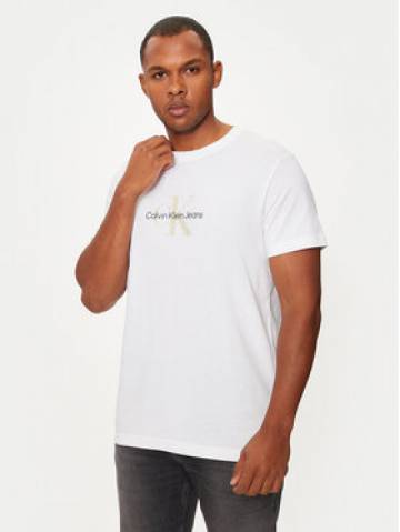 Calvin Klein Jeans Футболка Distressed Monologo J30J326863 Білий Regular Fit Calvin Klein Jeans Футболка Distressed Monologo J30J326863 Білий Regular Fit