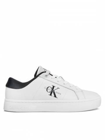 Calvin Klein Jeans Снікерcи Classic Cupsole Lowlaceup Lth Wn YW0YW01444 Білий Calvin Klein Jeans Снікерcи Classic Cupsole Lowlaceup Lth Wn YW0YW01444 Білий