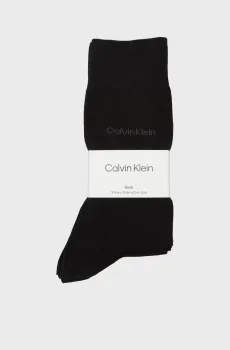 Мужские черные носки (3 пары) CK Черный ONESIZE Calvin Klein 701226014