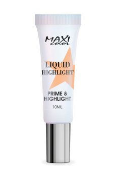 Жидкий хайлайтер для лица Maxi Color Liquid Highlight Prime & Highlight 01 Pearl, 10 мл