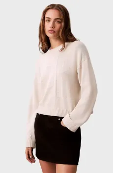 Женский светло-серый джемпер Smooth Серый S Calvin Klein Jeans LV047D304G